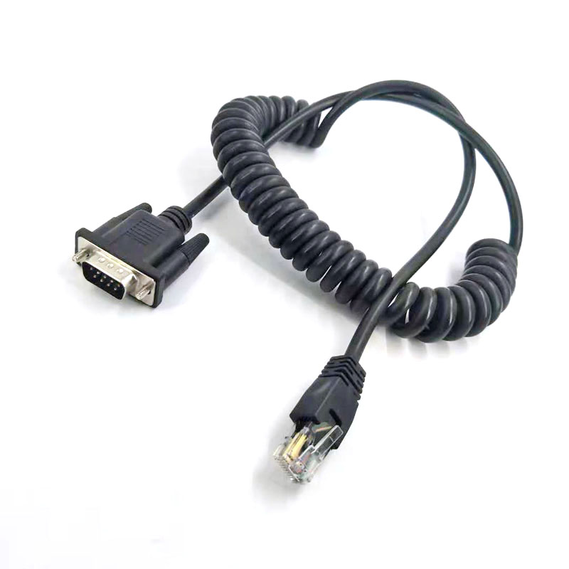 條碼掃描槍數(shù)據(jù)線POS機連接線電腦接口連接線10P10C水晶