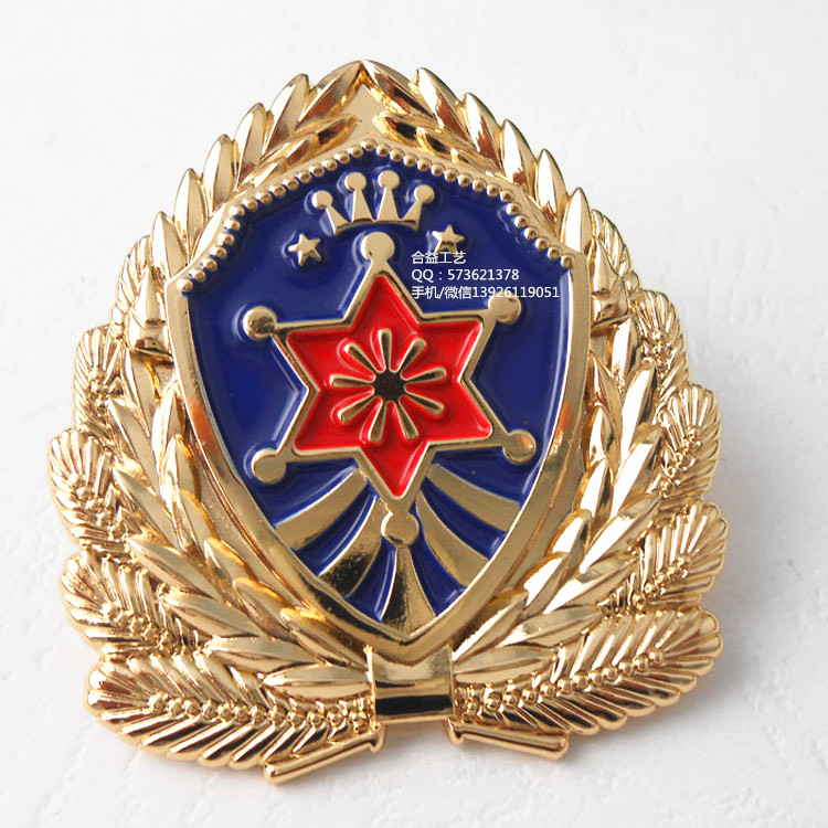 鋅合金壓鑄帽徽、立體LOGO肩章、公司領(lǐng)導胸標、軍用立體勛章