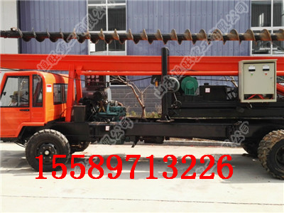 車載式打樁機(jī) 四輪螺旋鉆機(jī) 輪式長(zhǎng)螺旋打樁機(jī)